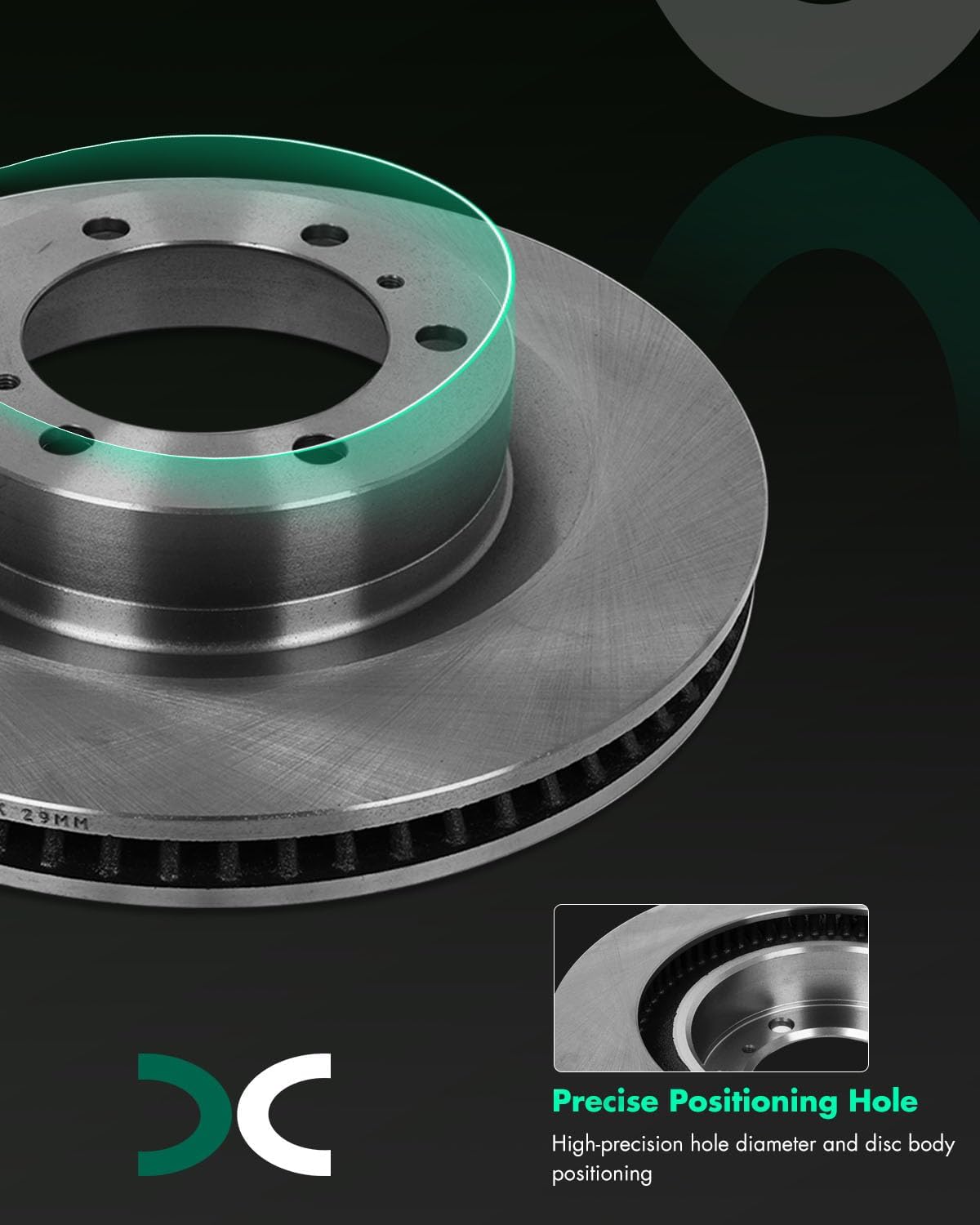 SCITOO Front 13.31' Brake Pads and Rotors Kits Fit For Lexus GX460 2010-2019,For Toyota For 4runner 2010-2020