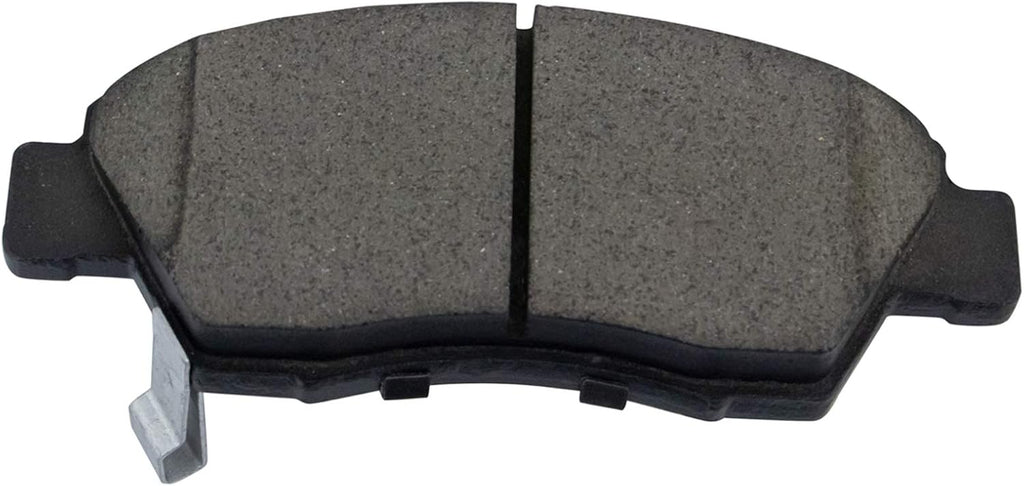 TRQ Performance Front Ceramic Brake Pad and Rotor Set Includes Calipers Coated Drilled Slotted Compatible with 2009-2012 Honda Fit 2013 Base 2013 Sport