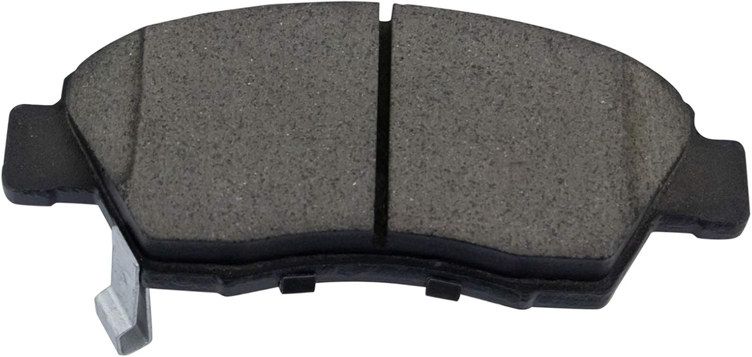 TRQ Performance Front Ceramic Brake Pad and Rotor Set Includes Calipers Coated Drilled Slotted Compatible with 2009-2012 Honda Fit 2013 Base 2013 Sport