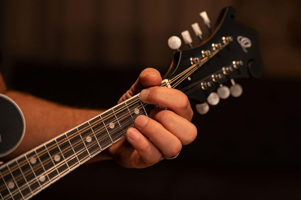 Ortega Americana Series F-Style Acoustic-Electric Mandolin, Satin Whiskey Burst (RMFE30-WB)