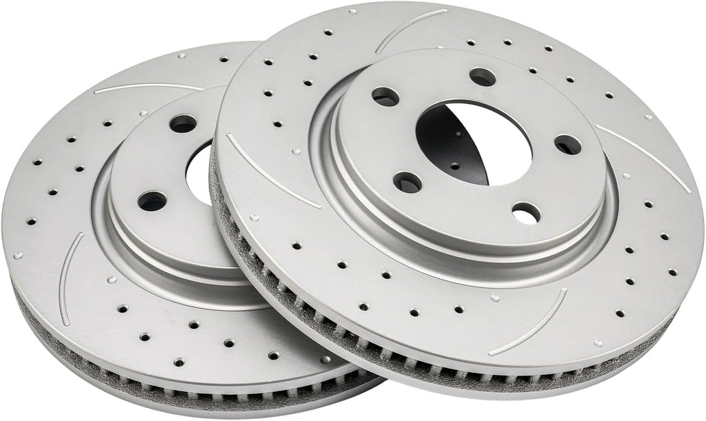 KAC - 297.3mm Front Disc Brake Rotors | Brake Kit for 2004-2008 Grand Prix 3.8L, 2005-2009 LaCrosse 3.6/3.8L 2pcs Automotive Replacement Brake Rotors,55087