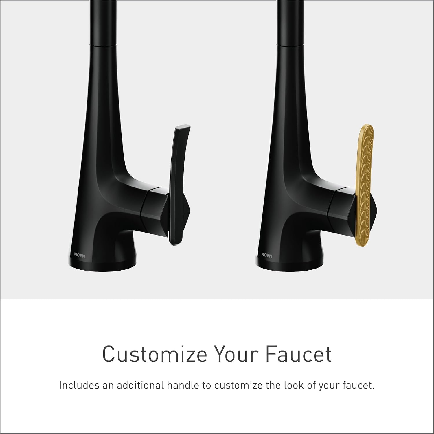 Moen Sinema Matte Black Smart Faucet Touchless Pull-Down Sprayer Kitchen Faucet with Voice and Motion Control, S7235EV2BL