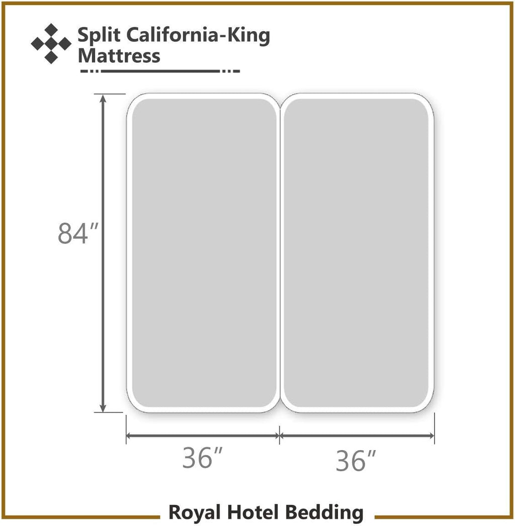 Royal Hotel Bedding Abripedic Crispy Percale Sheets, 300-Thread-Count, 5PC Solid Sheet Set, 100% Cotton, Up to 18 Inch Deep Pocket, Split-California-King, Celery