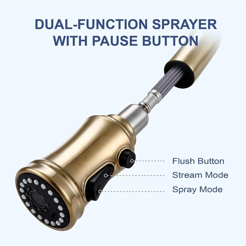 Smart Touch Kitchen Faucet Sensor Mixer Tap Pull Down Spray Swivel Deck Mount Hot Cold Water Single Handle(Matt Black)