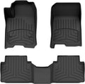 WeatherTech FloorLiner HP Custom Fit Floor Mats for Chevrolet Colorado, Canyon 1st & 2nd Row (441818-1-2IM), Black