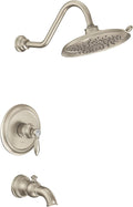 Moen UTS232104EPBN Weymouth M-CORE 2-Series 1-Handle Tub and Shower Trim Kit, Valve Required, Brushed Nickel