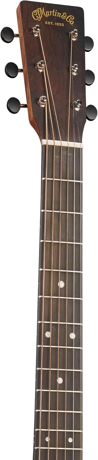 Martin 000-10E Retro Road Series Acoustic-Electric Guitar – Spruce Top & Sapele | Satin Finish | E1 Electronics with Built-In Tuner | Softshell Case Included (Right)