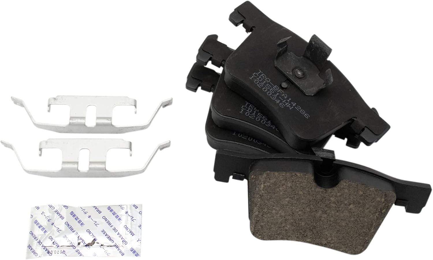 TRQ Performance Front Brake Pad and Rotor Set Ceramic Drilled Slotted G Coated Rotors Compatible with 2011-2017 BMW X3 2015-2018 X4