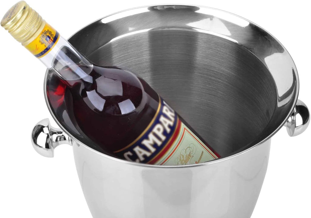 Ice Buckets Ice Bucket Thickened Stainless Steel Ice Bucket Ice Bucket Champagne Bucket Practical Wine Set Hotel Bar Tools Durable Ice Bucket Kits
