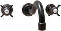 SITGES Antique Wall Faucet,Two Handle Bathroom Sink Wall Mount Faucet with Rough in Valve Included,Oil Rubbed Bronze