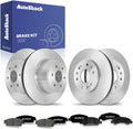 AutoShack Front & Rear Brake Rotors & Premium Pads for Chevrolet & GMC, Silverado 1500 2007-2013 Sierra 1500 2007-2013 Tahoe 2007-2014 Yukon 2007-2014, 4WD RWD AWD V8 4.8L 5.3L 6.0L 6.2L