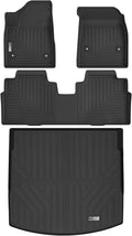 Floor Mats & Cargo Liner for 2025 2026 Cadillac Optiq,1st 2nd Row with Trunk Mat,TPE All Weather Protection Slush Floor Liner Black