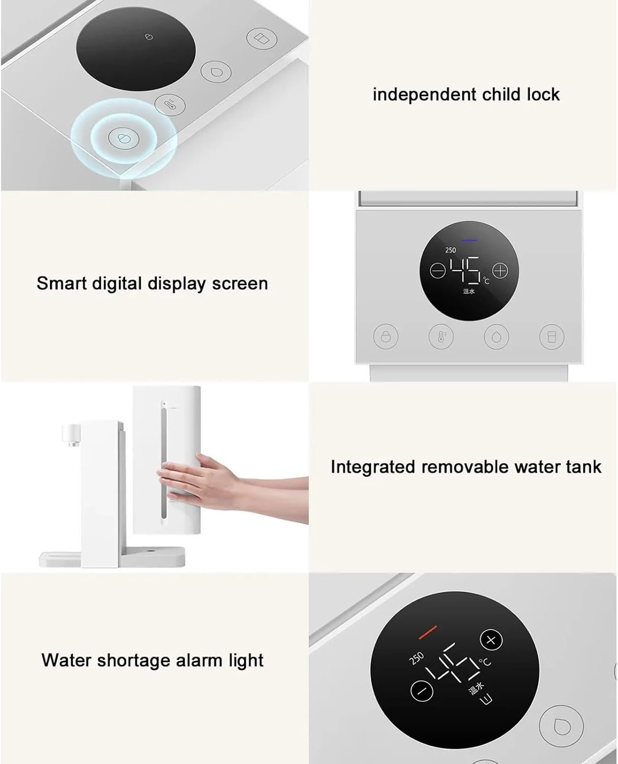 hot water dispensers Instant Hot Water Dispenser for Home 2.5L Water Heated Cooler Pump Dispenser Thermostat Desktop Portable instant hot water dispenser