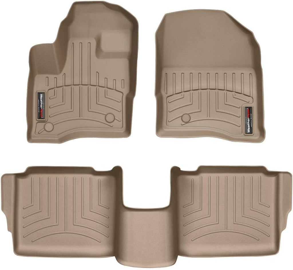 WeatherTech Custom Fit FloorLiners for Ford Taurus - 1st & 2nd Row (453021-452702), Tan