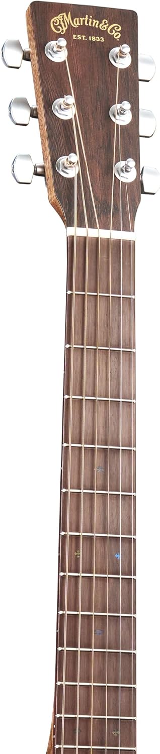 Martin SC-10E Modern Sapele Road Series Acoustic-Electric Guitar – All-Sapele Body | Satin Finish | Sure Align® Neck System | E1 Electronics with Built-In Tuner | Softshell Case Included