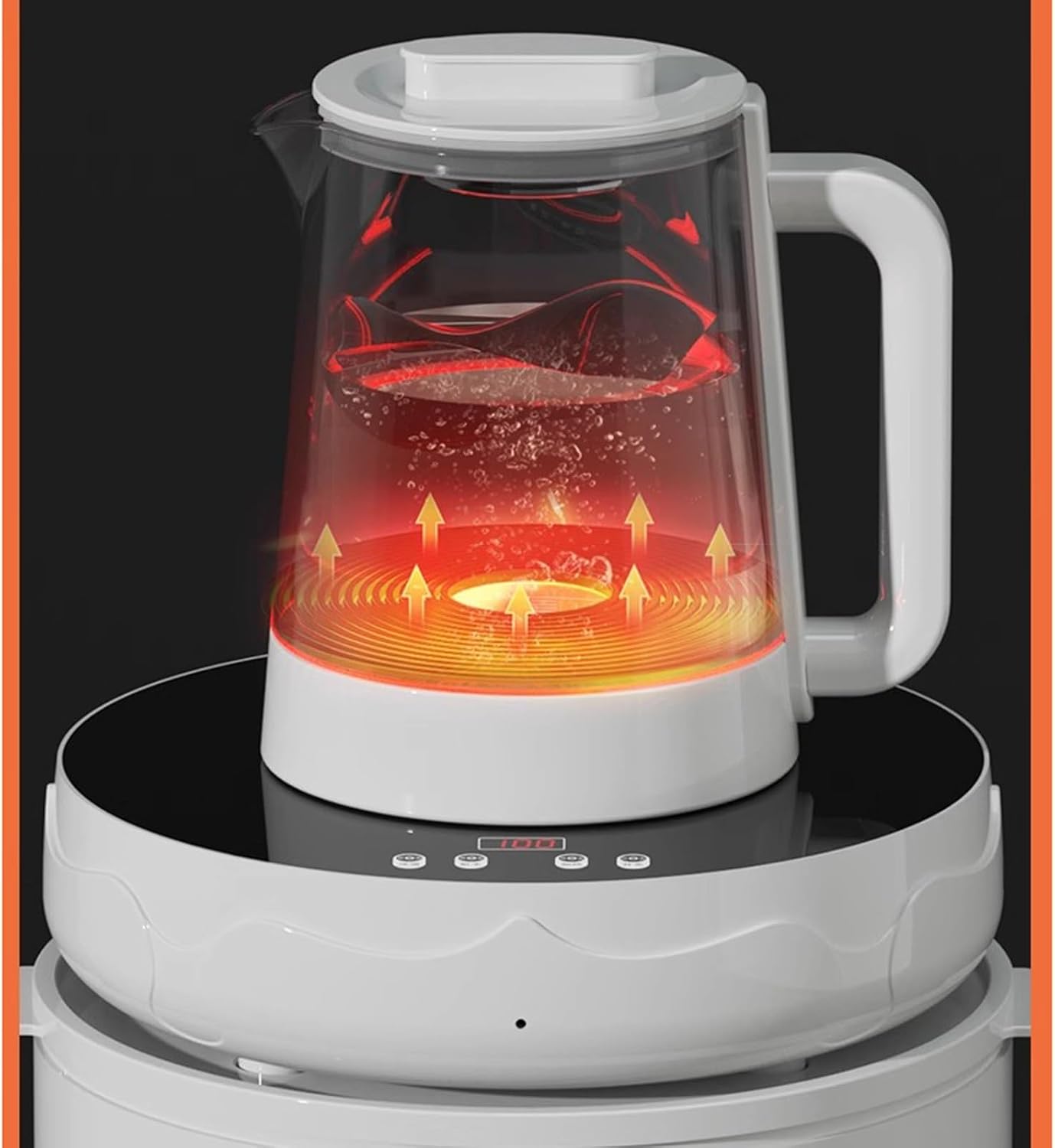 hot water dispensers Vertical Intelligent Water Dispenser Household Bottom Mounted Water Bucket Fully Automatic Bottled Water Tea Bar Machine instant hot water dispenser (Color : B-Voice Version)
