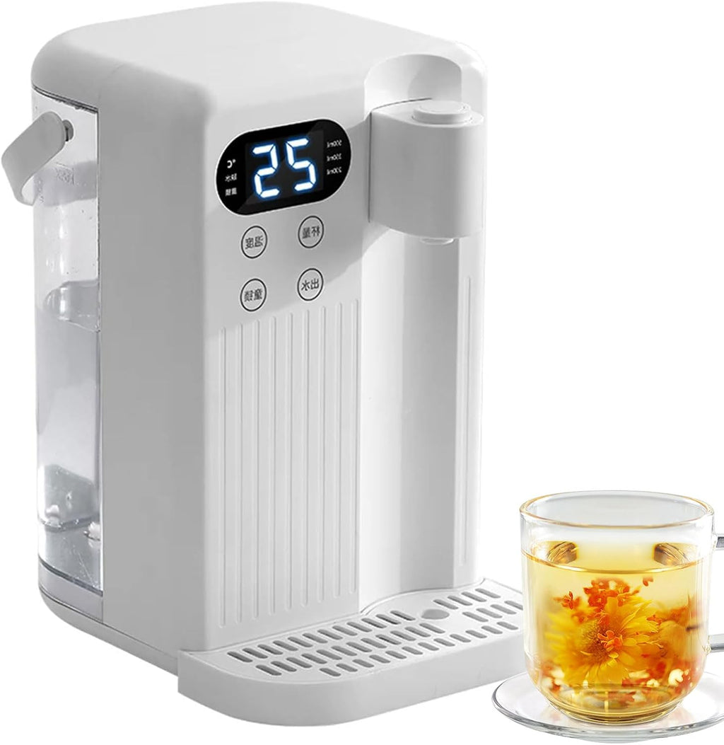 2000W Electric Instant Hot Water Dispenser, Energy Efficient Boiling Kettle with 3L Water Tank, 12 Gear Water Temperature and 8 Gear Water Volume Control, Quick(White)
