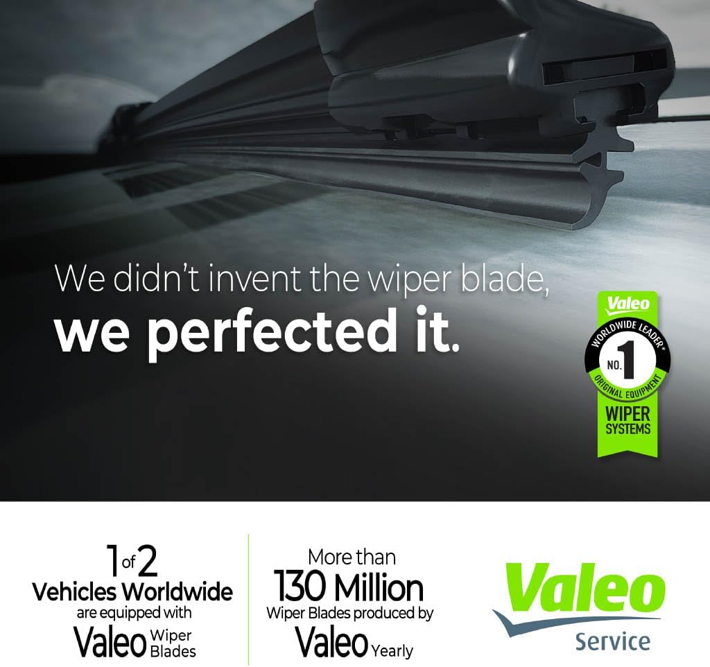 Valeo 178511 Silencio Visioblade Windshield Wiper Blade Set Compatible with Select XC60 Volvo Models, Heated 26/19 inch Pack of 2 Premium OEM Wipers, Replacement Windshield Wipers