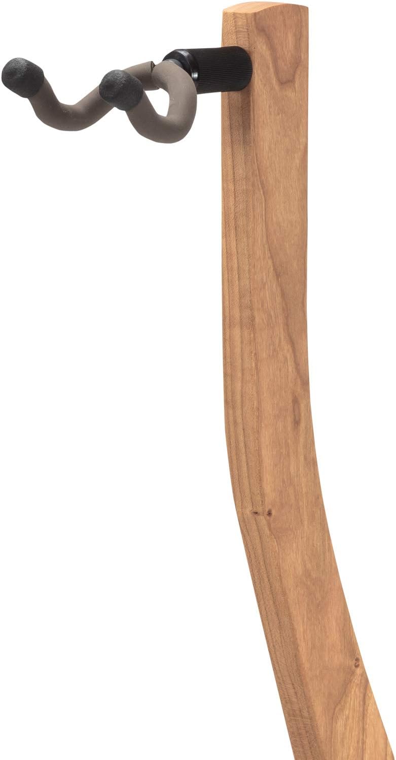Zither Wooden Guitar Stand - Handcrafted Solid Cherry Wood Floor Stands Best for Acoustic, Electric and Classical Guitars, Made in USA