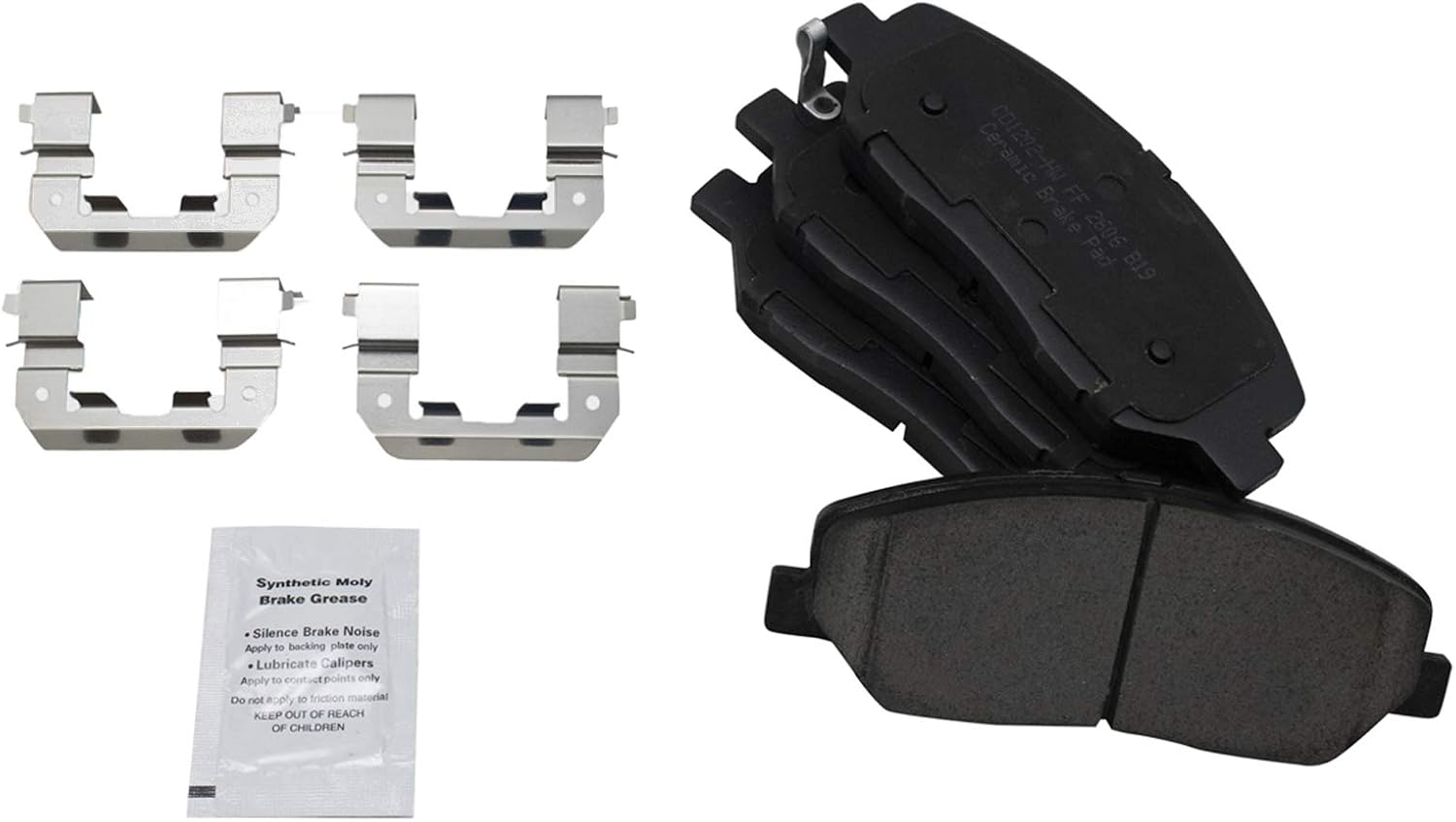 TRQ Performance Front Ceramic Brake Pad and Rotor Set Coated Drilled Slotted Compatible with 2007-2009 Hyundai Santa Fe 2013-2016 Hyundai Santa Fe