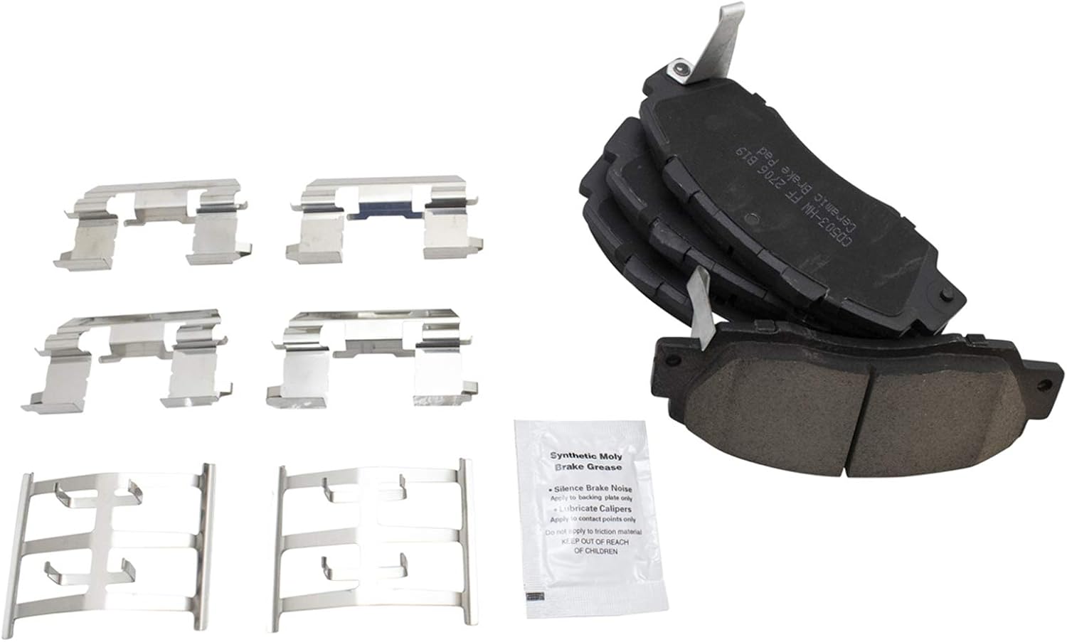 TRQ Performance Front Brake Pad and Rotor Set Ceramic Coated Drilled Slotted Vented Rotors Compatible with 1998-2002 Honda Accord