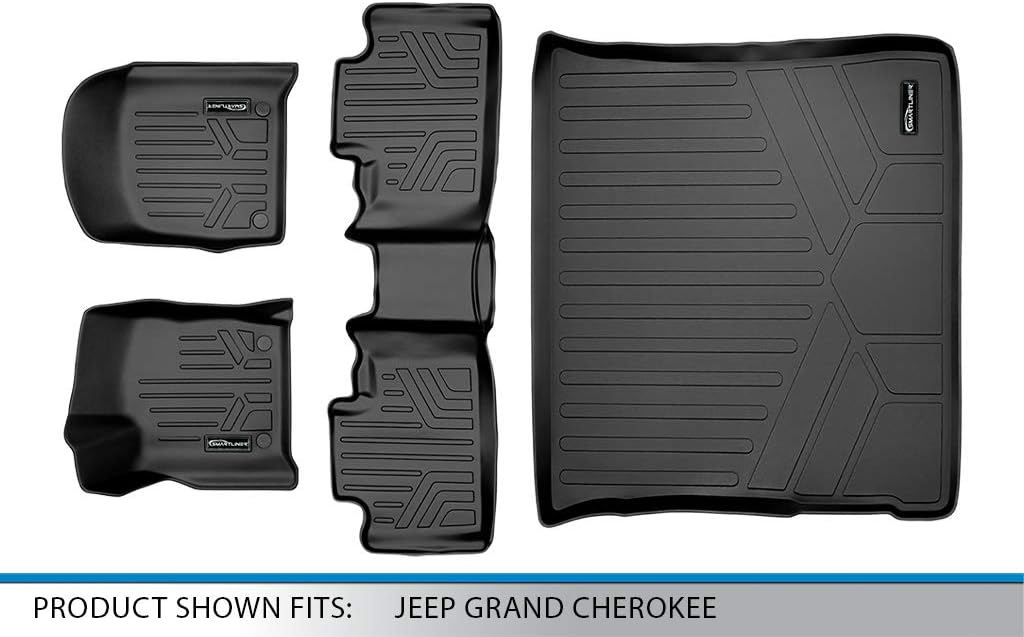 SMARTLINER Custom Fit Floor Liners - Fits 2016-2021 Jeep Grand Cherokee