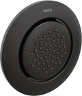 Moen Mosaic Matte Black Round Single-Function Body Spray, Valve Required, TS1322BL