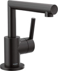 Moen S43001BL Arris One-Handle Single Hole Modern Bathroom Faucet, Matte Black