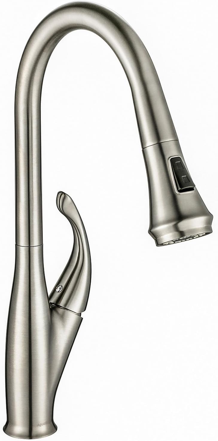Westbrass S3348B-07 Stainless Steel 50/50 Double Bowl Kitchen Sink Set (Includes: Faucet in Stainless Steel, BADGER 5 Garbage Disposal and Strainer) 33' Stainless Steel
