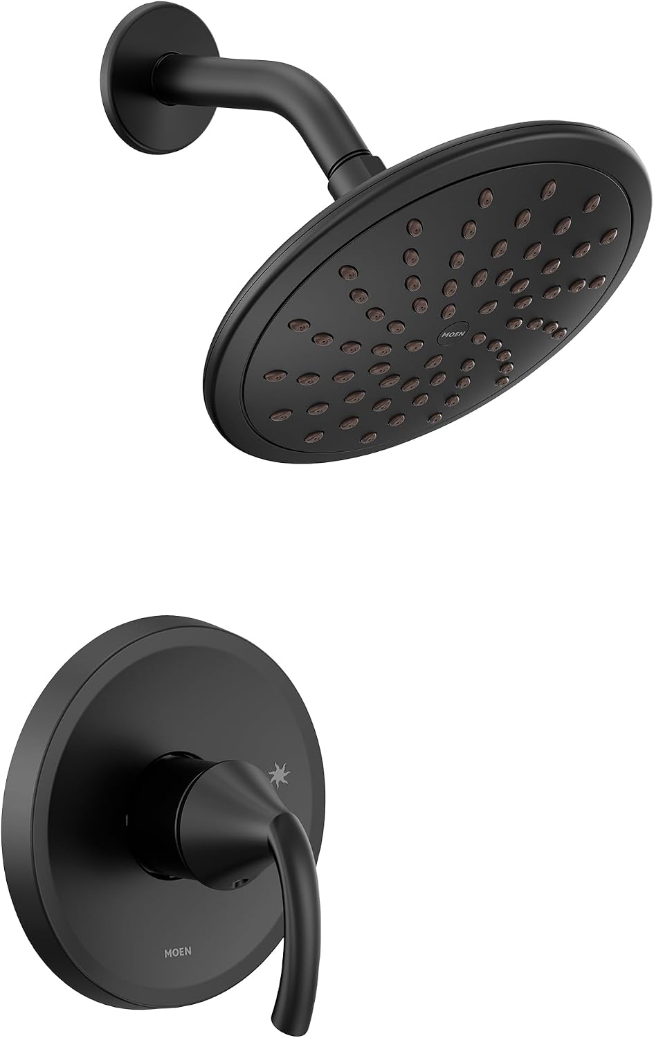 Moen UT2842EPBL Glyde M-CORE 2-Series 1-Handle Shower Trim Kit, Valve Required, Matte Black