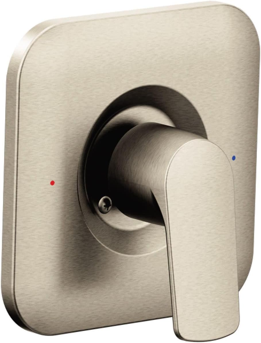 Moen T2811BN Rizon Posi-Temp Pressure Balancing Modern Shower Trim Kit, Valve Required, Brushed Nickel