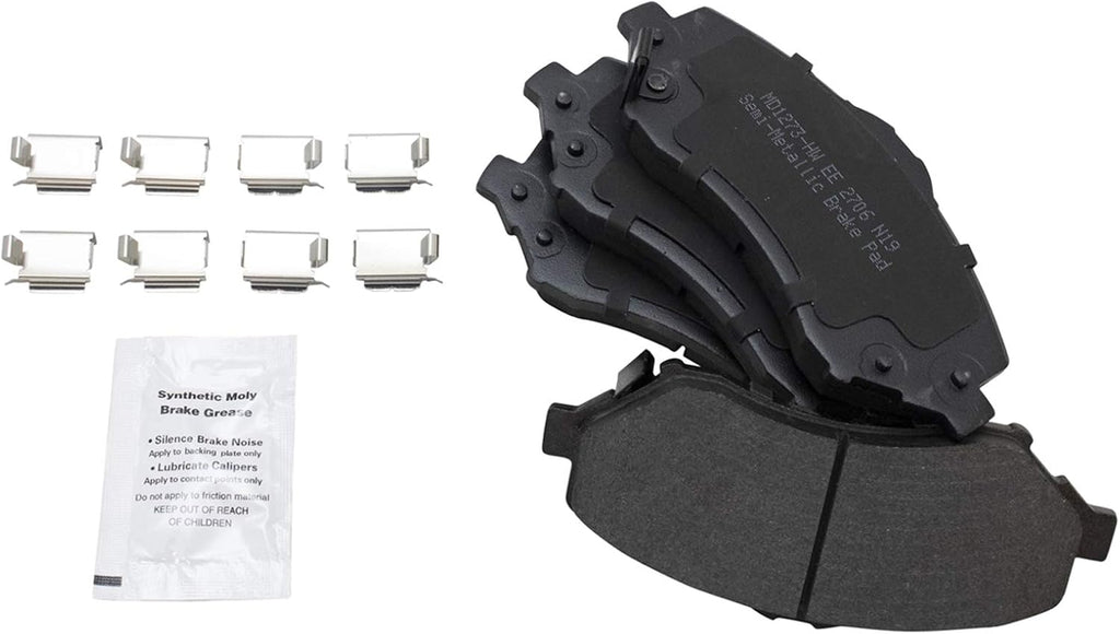 TRQ Front Brake Pad and Rotor Set Semi Metallic Vented Rotors Calipers Compatible with 2008-2012 Jeep Liberty 2007-2010 Dodge Nitro