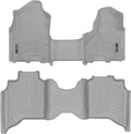 Weathertech Custom Fit FloorLiners for Dodge Ram Truck 2500/3500, Ram Truck 2500/3500, Ram 2500/3500-1st Row (OTH) & 2nd Row (4615711-4615454), Grey