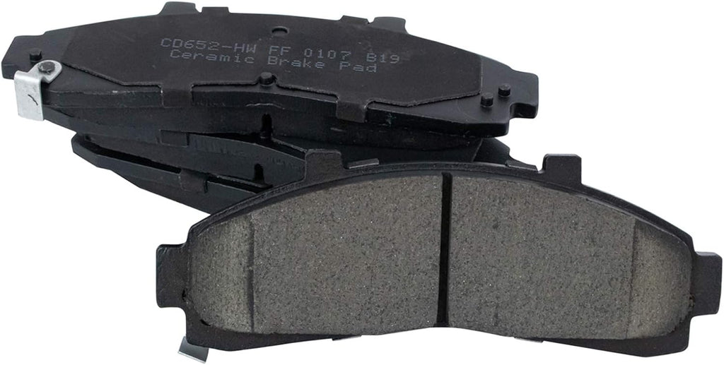 TRQ Performance Front Brake Pad and Rotor Set Ceramic Drilled Slotted Coated Rotors Compatible with 95-01 Ford Explorer 98-02 Ranger 97-01 Mercury Mountaineer 00-02 Mazda B2300 B2500 B3000 B4000