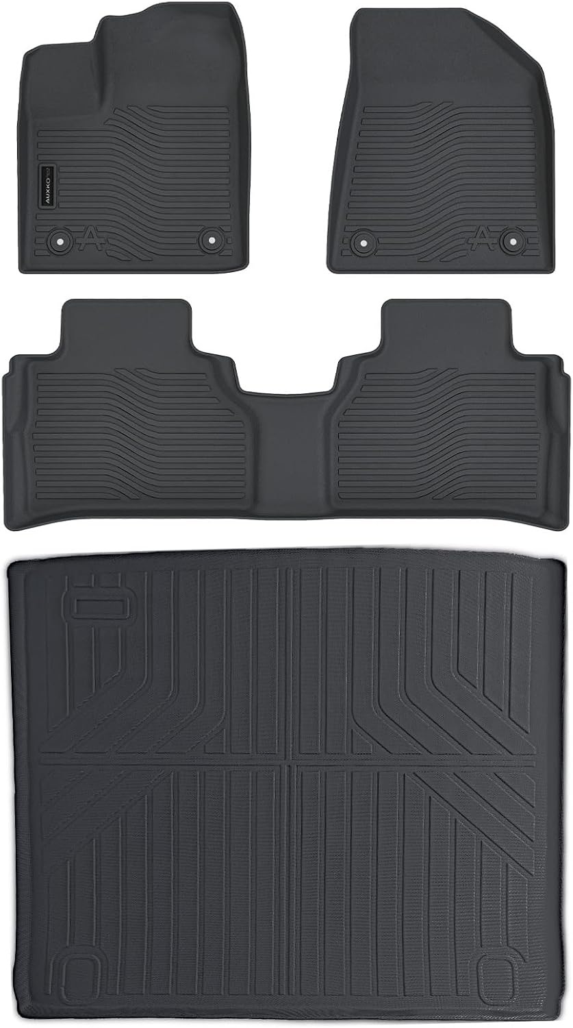 Auxko All Weather Floor Mats Cargo Mat Fit for 2025 2026 Nissan Murano TPE Liners Accessories Guard Odorless Anti-Slip Floor Liners & Trunk Liner for 2025 2026 Nissan Murano