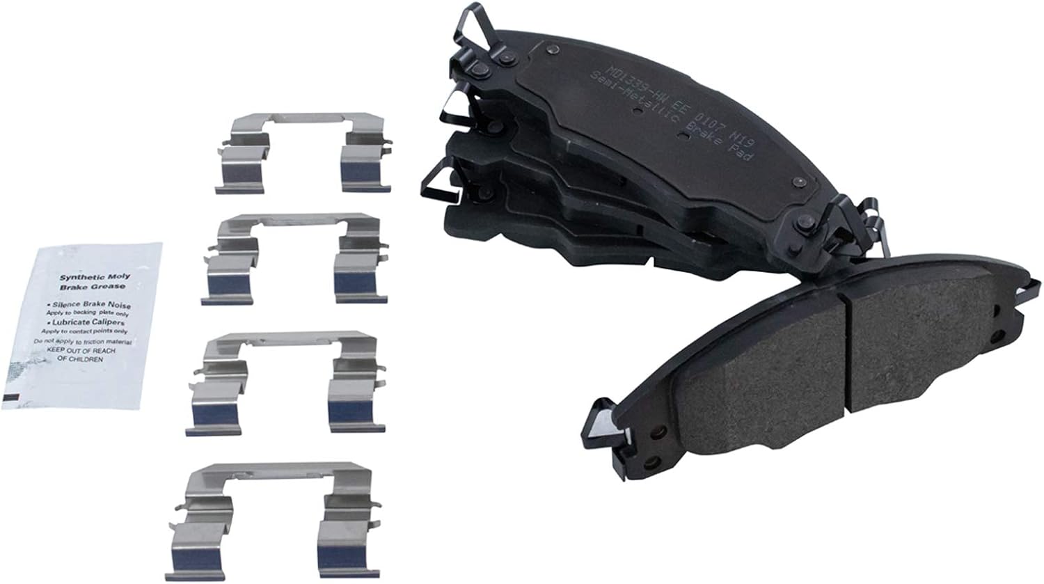 TRQ Front Semi Metallic Brake Pad and Rotor Set Includes Calipers 10.83 in for 2008-2011 Ford Focus