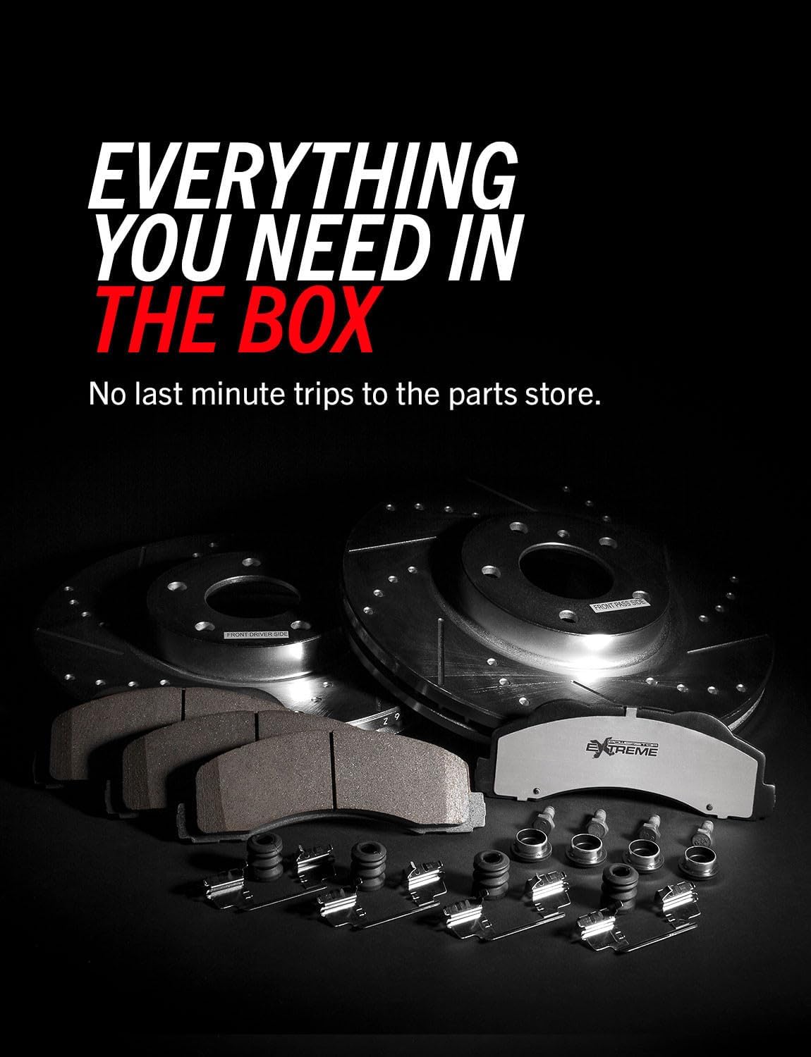 Power Stop Rear K8655-36 Ceramic Brake Pad with Drilled Slotted Rotor Kit Z36 Truck and Tow For Freightliner Sprinter 1500, Freightliner Sprinter 2500, Sprinter 1500, Sprinter 2500 [Model Specific]
