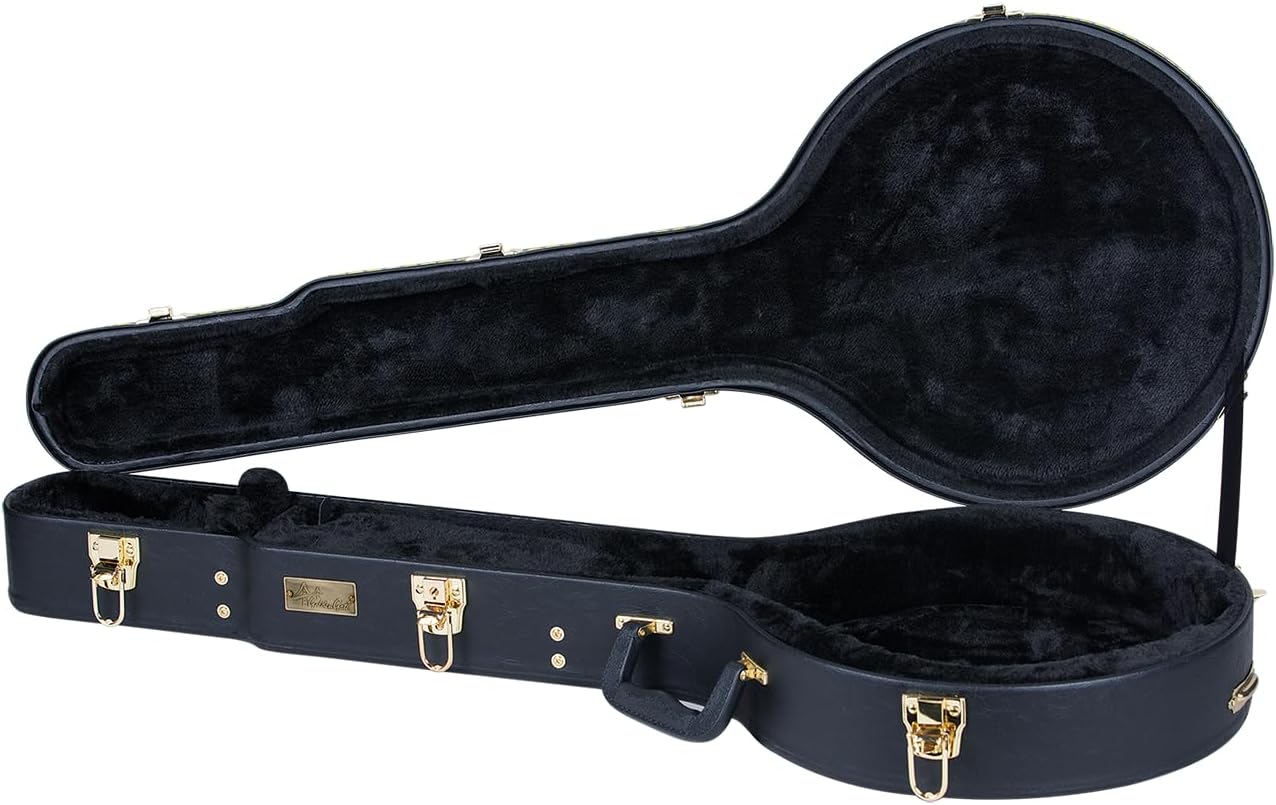 Golden Gate C-1536 Premier Hardshell 4 or 5-String 12 Inch Openback Banjo Case