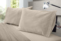 Dormisette Luxury German Flannel Sheets & Pillowcases Set, Warm Breathable Cotton Flannel Bedding with Deep Pockets, Brushed for Extra Softness, Oeko-Tex (Camel Beige, Full)
