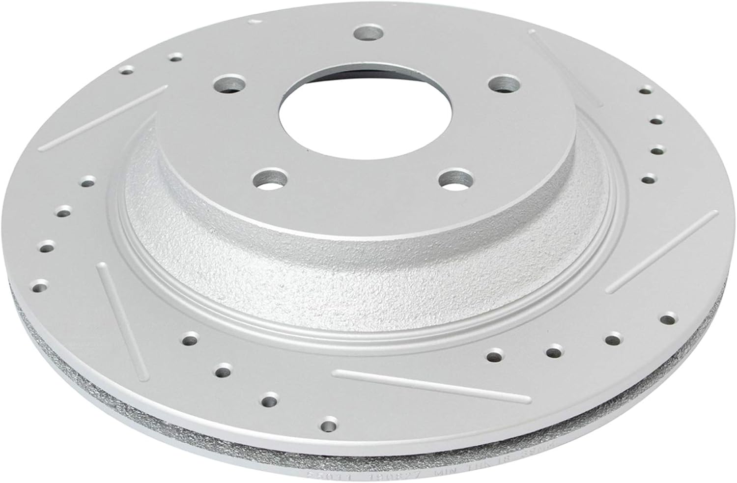 TRQ Performance Front Brake Pad and Rotor Set Ceramic Drilled Slotted G Coated Rotors Compatible with 1988-1996 Chevrolet Corvette