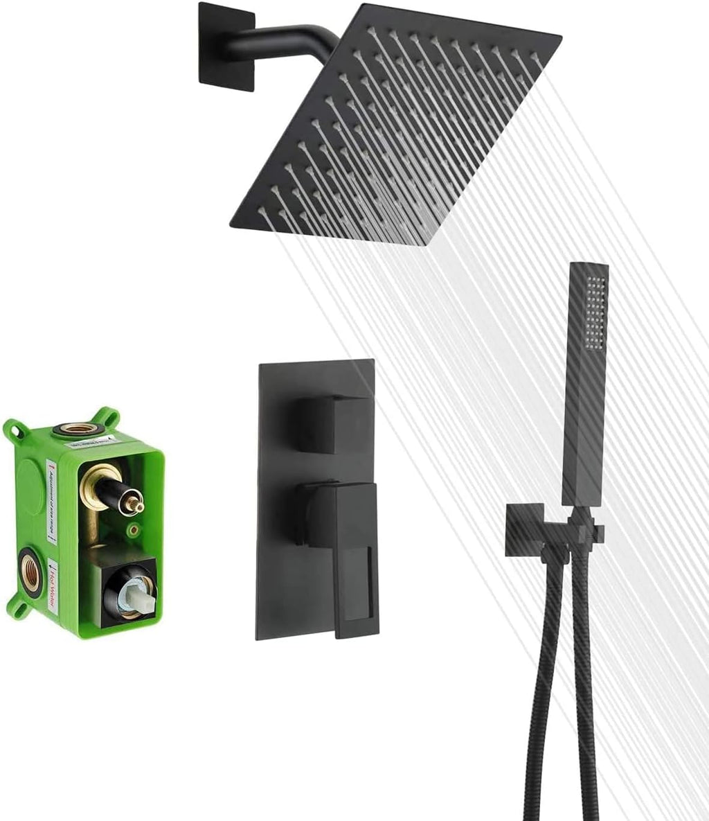 Black Shower Faucet,Matte Black shower fixtures,sumerain