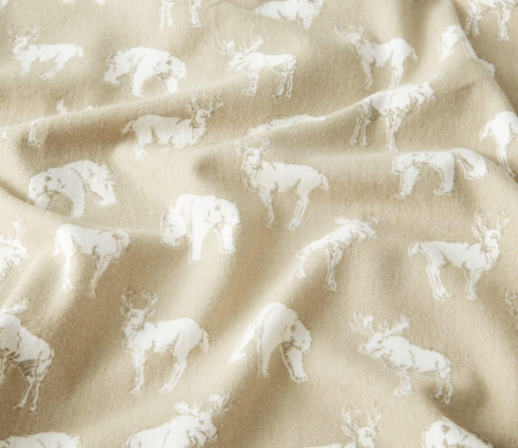 Eddie Bauer - Twin Sheets, Cotton Flannel Bedding Set, Brushed for Extra Softness, Cozy Home Decor (Buckhead Ridge, Twin)