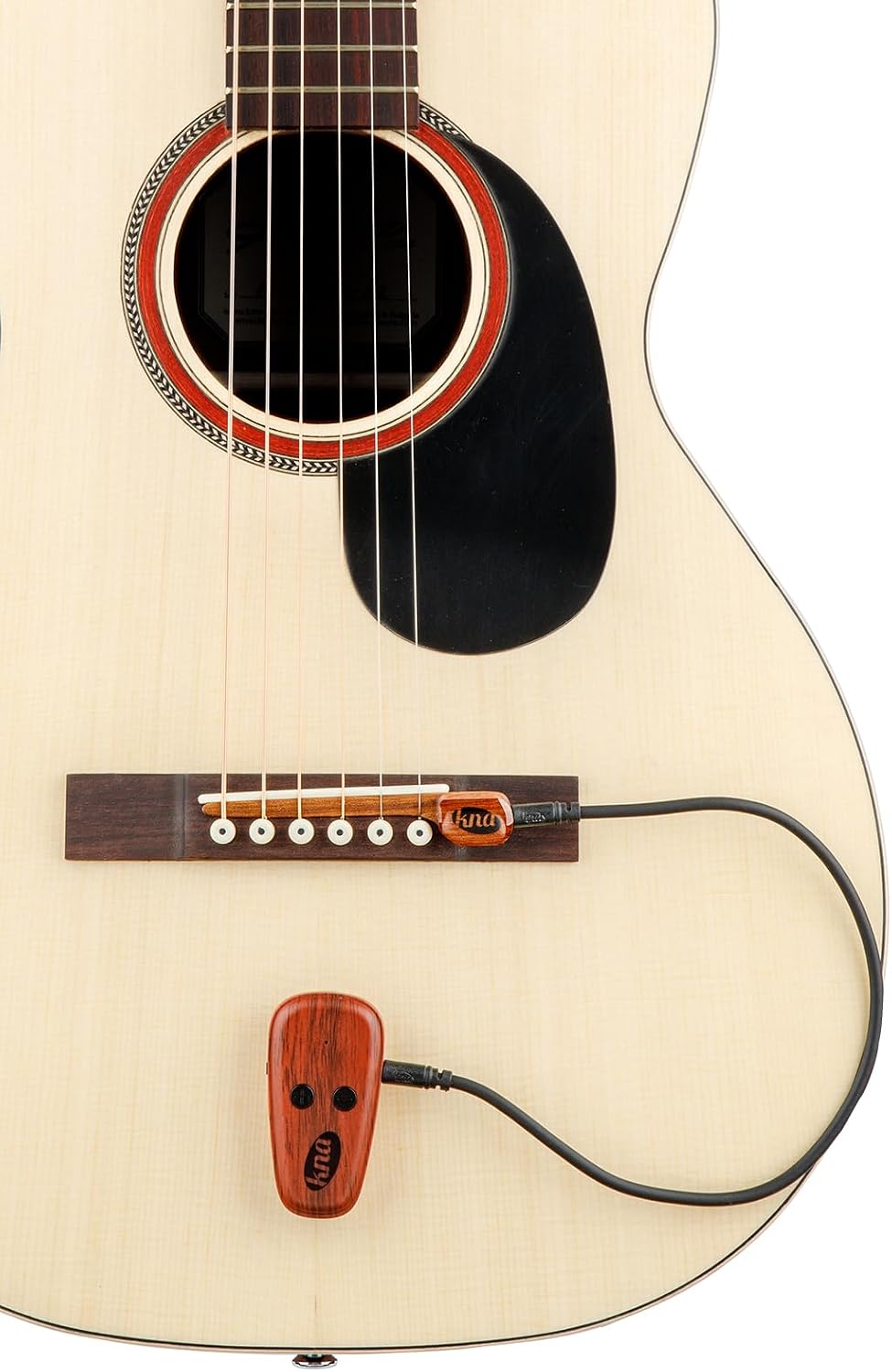 KNA SG-Wi Wireless Piezo Pickup for Steel String Acoustic Guitar, Volume Control, 100 feet / 30 meters Range, Ultra-Low Latency, Easy Installation, Pro Sound for Live Performance and Recording