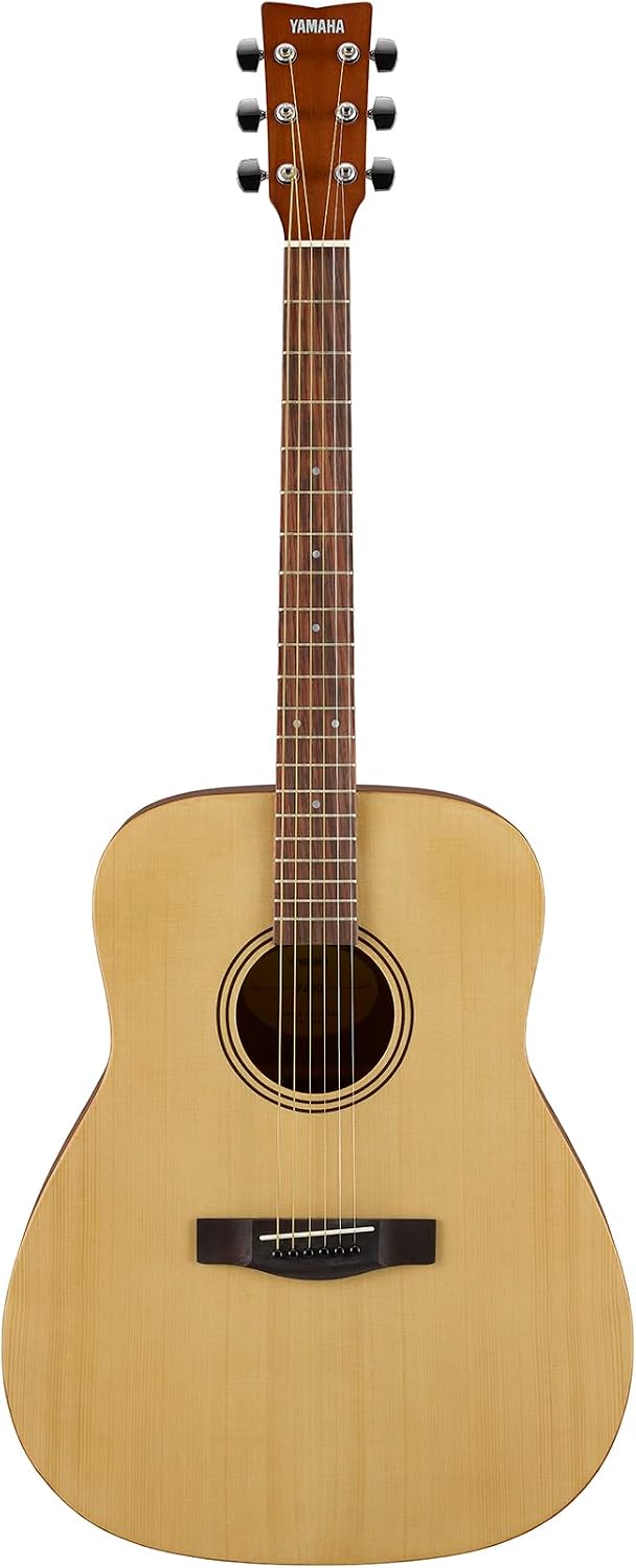 Yamaha F400 Acoustic Guitar for Beginners with Comfortable Scale Length and Spacing, Natural Satin Finish (Amazon Exclusive)