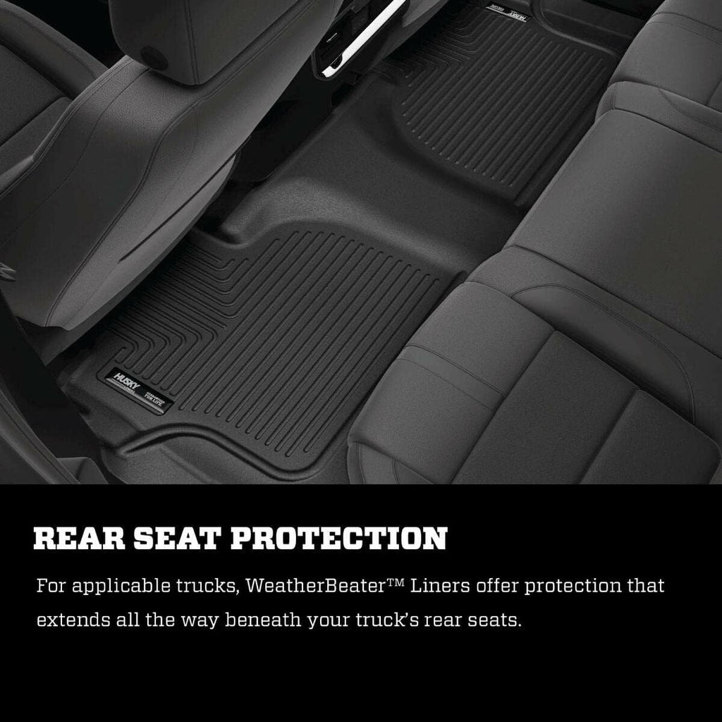 Husky Liners Weatherbeater Floor Mats | Fits 2019-2026 Nissan Altima | Front & 2nd Row, 3-pc Black - 99381