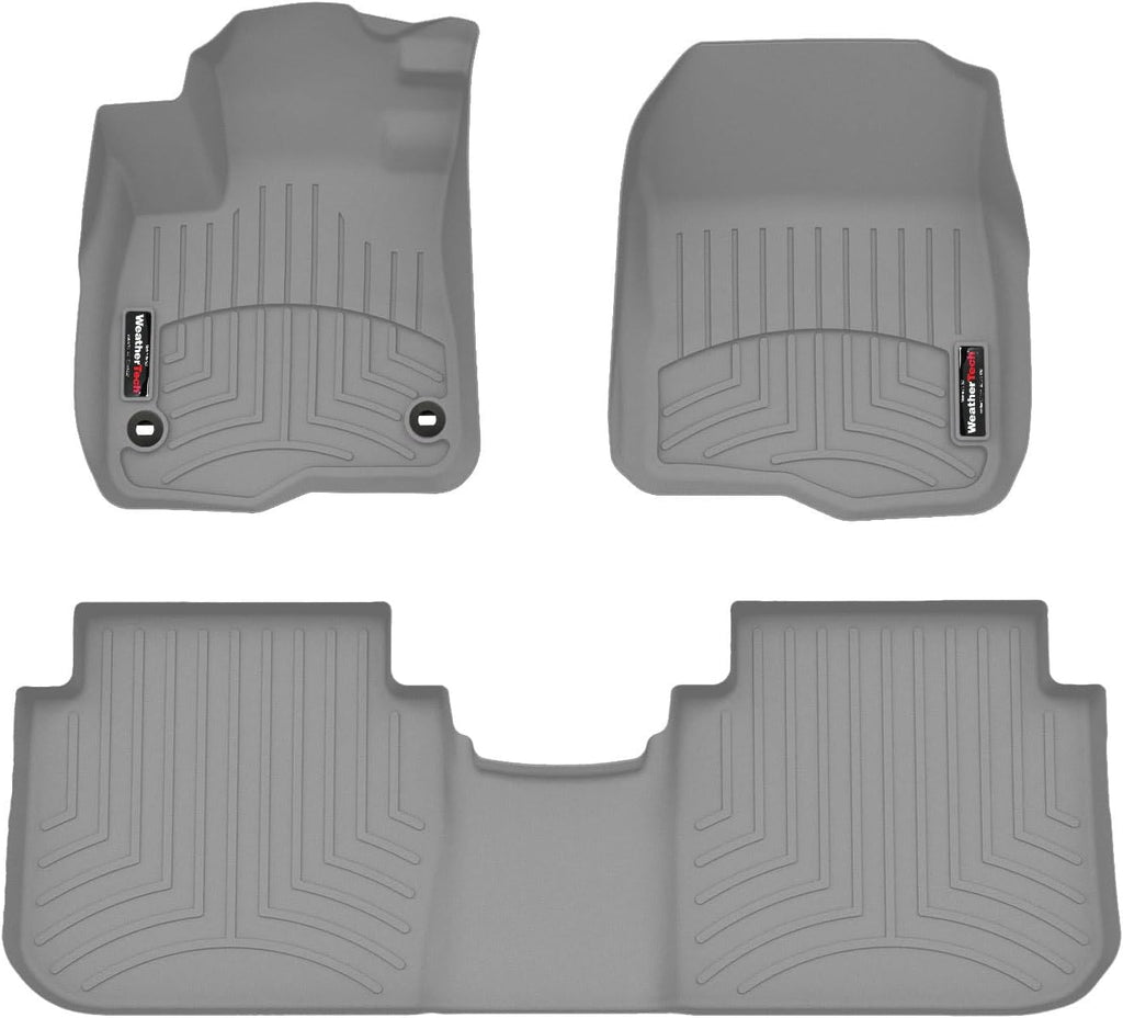 WeatherTech Custom Fit FloorLiners for Honda CR-V, CR-V Hybrid, CR-V Hybrid - 1st & 2nd Row (461780-1-2), Grey
