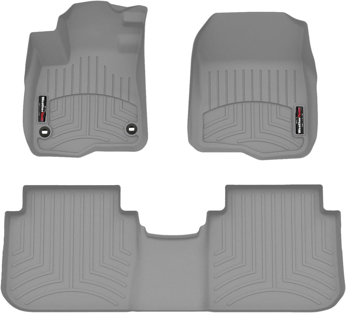 WeatherTech Custom Fit FloorLiners for Honda CR-V, CR-V Hybrid, CR-V Hybrid - 1st & 2nd Row (461780-1-2), Grey