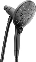 Moen Engage Magnetix Six-Function 5.5-Inch Handheld Showerhead with Magnetic Docking System, Matte Black, 3662EPBL
