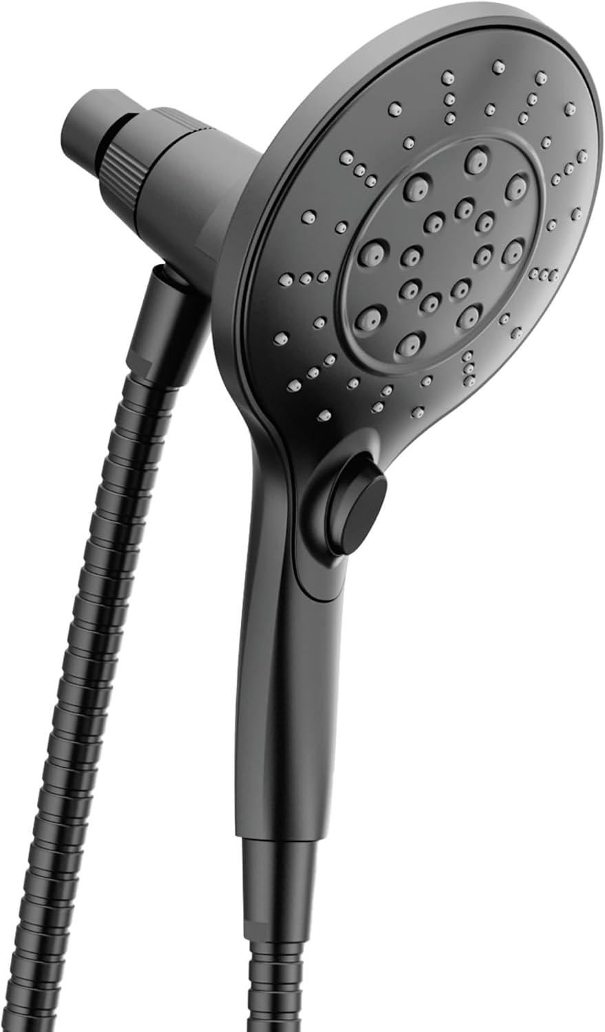 Moen Engage Magnetix Six-Function 5.5-Inch Handheld Showerhead with Magnetic Docking System, Matte Black, 3662EPBL