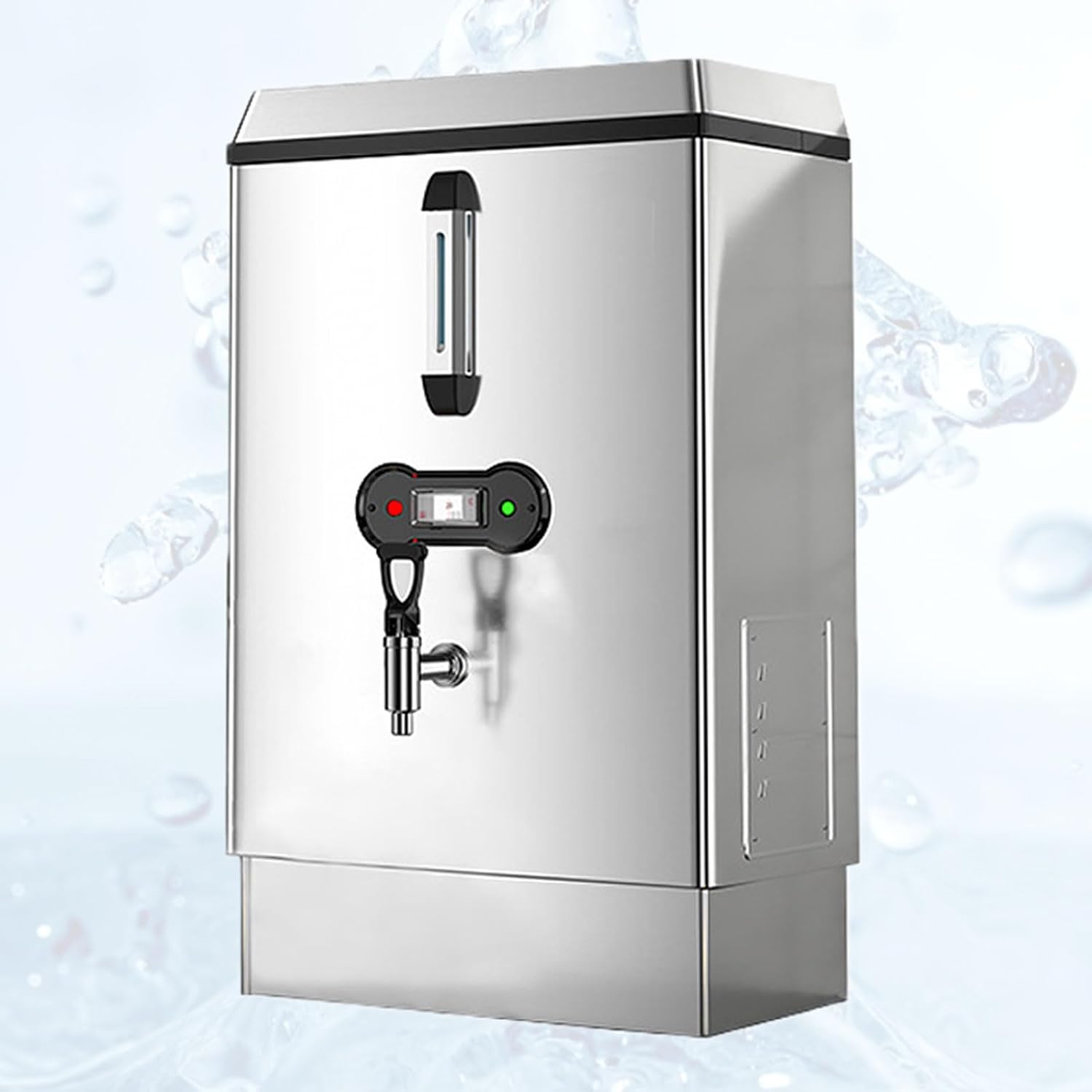 220v Desktop Stainless Steel Water Boiler, 40L/H Large Instant Hot Water Dispenser with Faucet, 30-100℃, Automatic Water Replenishment, Dual Filtration, for Cafe, Office, Home